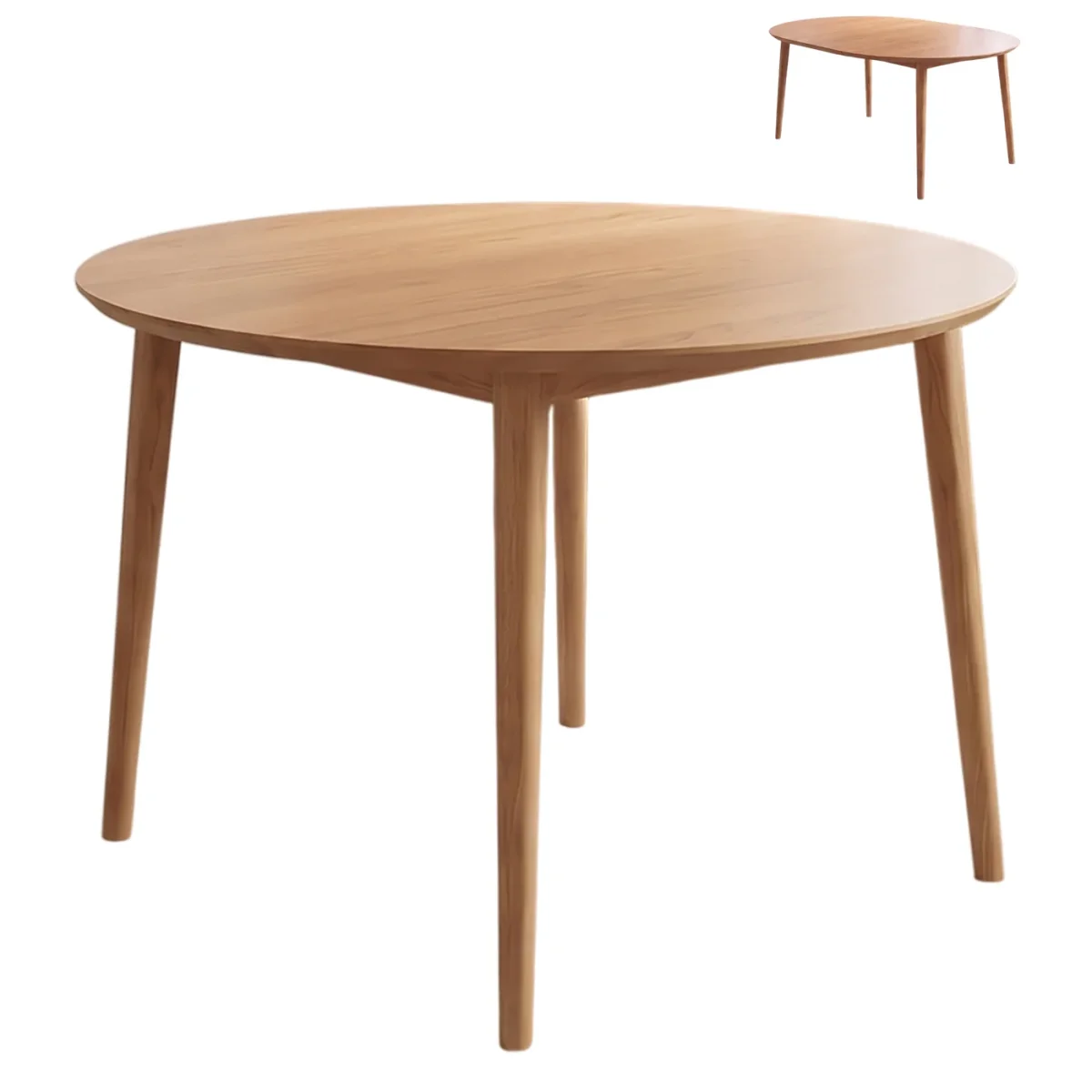 Aino pyöreä jatkettava pöytä 110-155 cm, tammi - Image 2